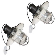 Pair of Industrial Wall Lights, 1920