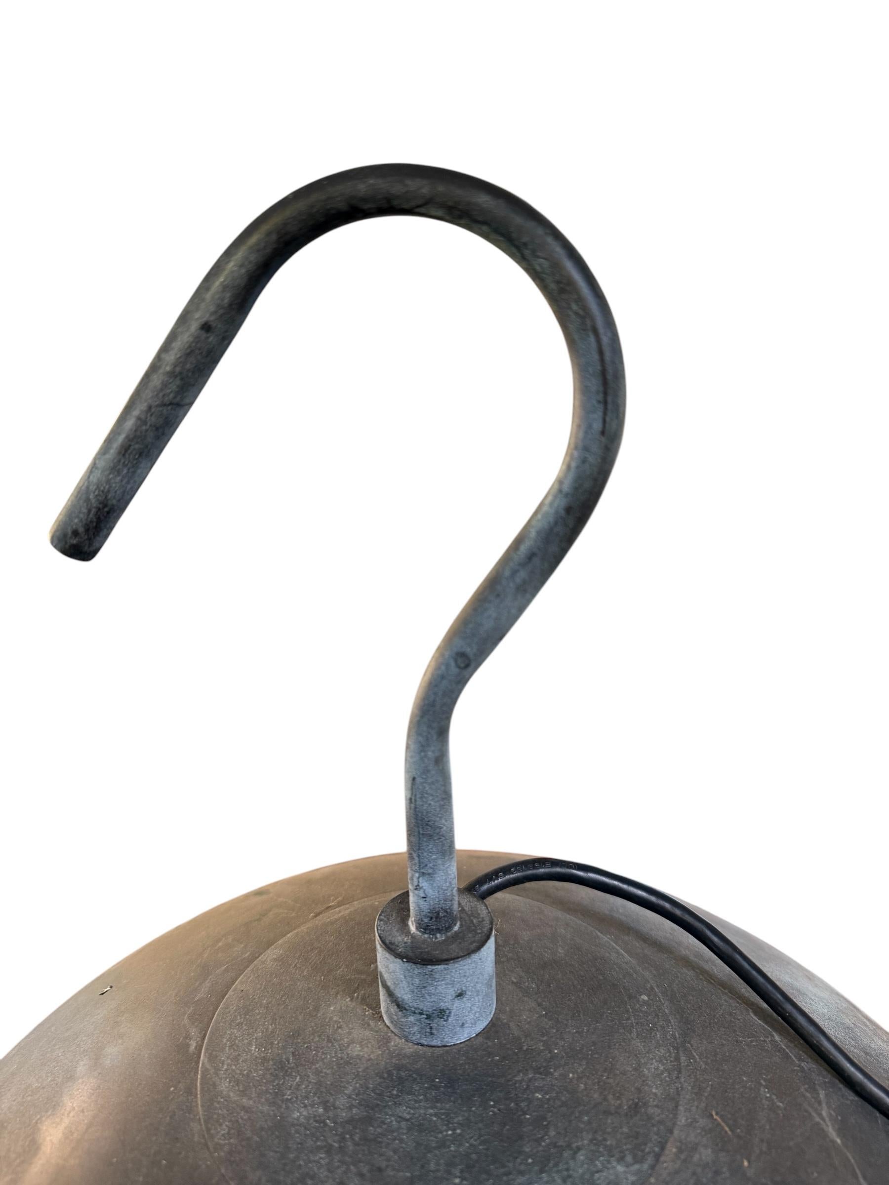 20th Century Pair of Industrial Warehouse Light Pendants For Sale