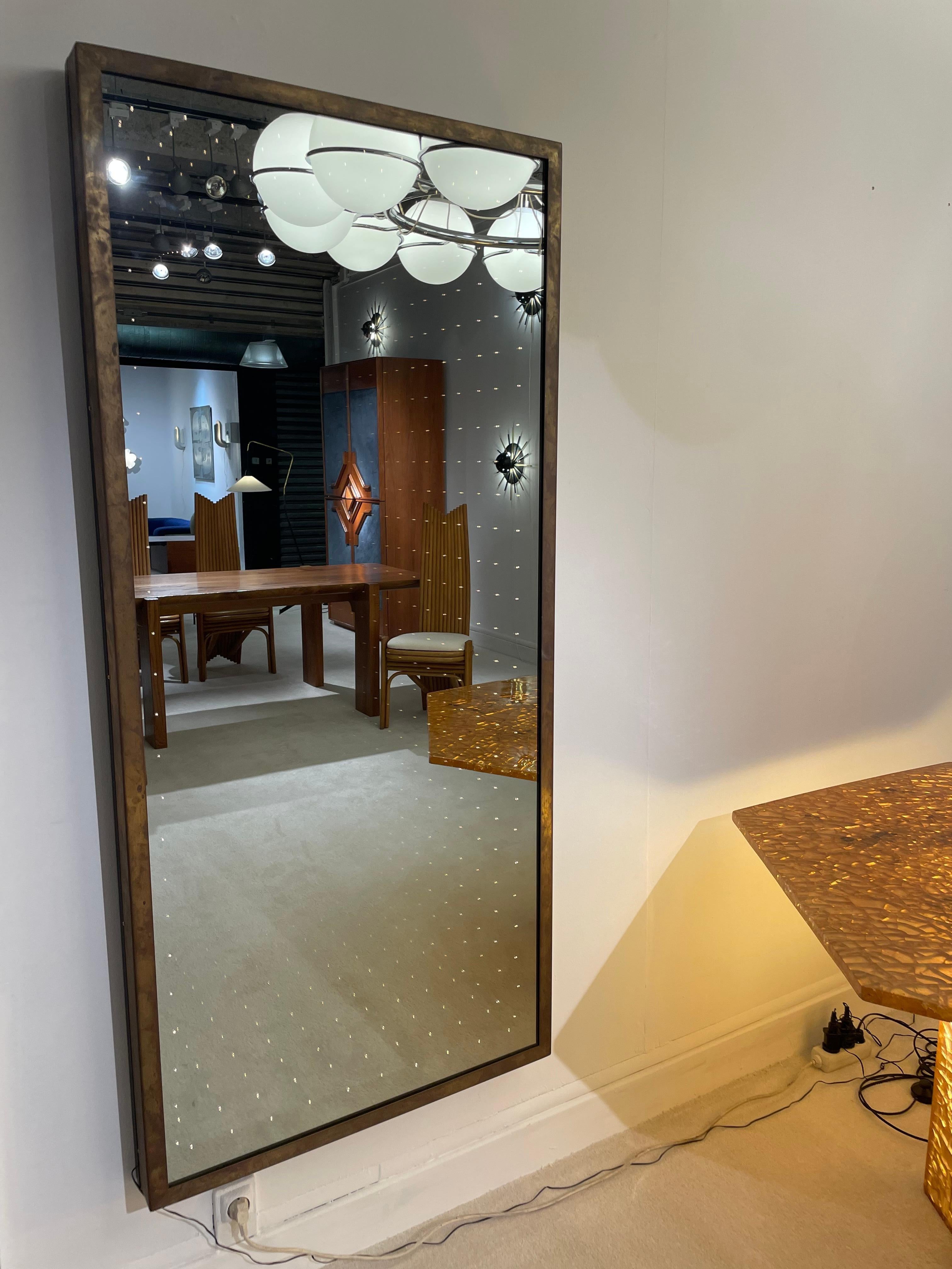 Mid-Century Modern Paire de miroirs à l'infini, années 70 en vente