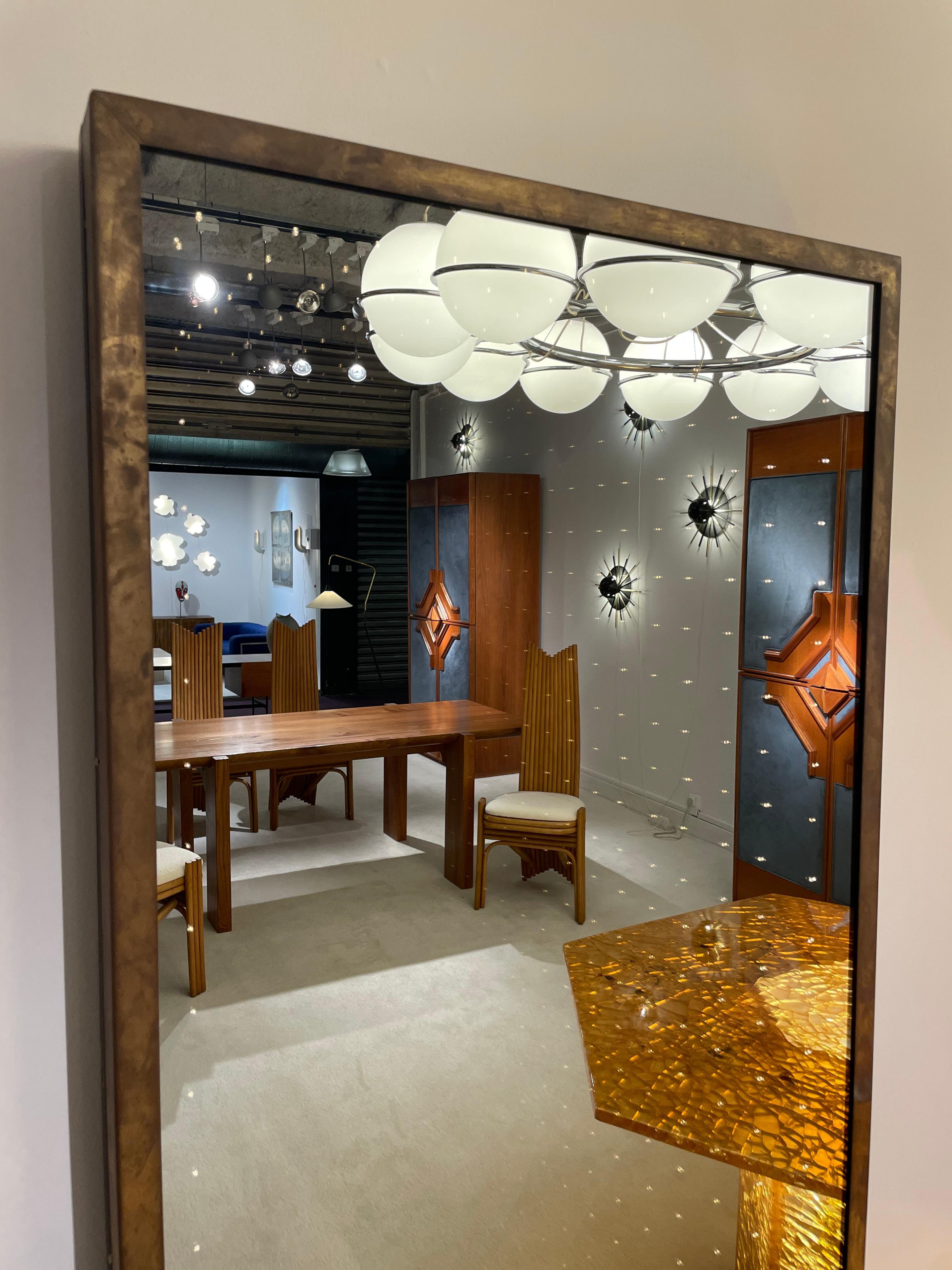 Français Paire de miroirs à l'infini, années 70 en vente