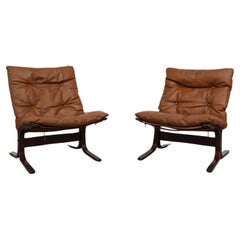 Vintage Pair of Ingmar Relling "Siesta" Easy Chairs for Westnofa