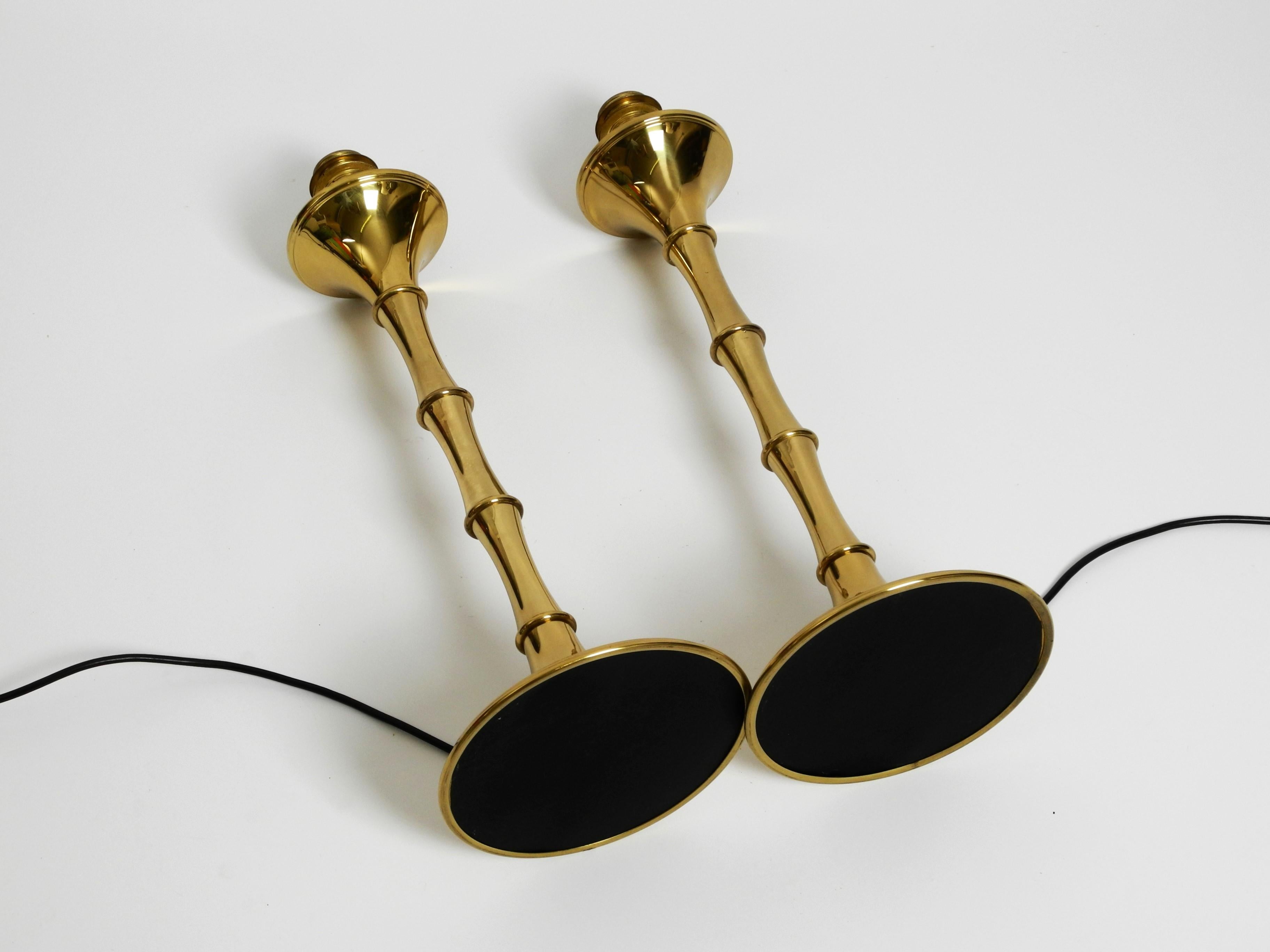 Paire de lampes de table en faux bambou d'Ingo Maurer, Allemagne, années 1970 en vente 10