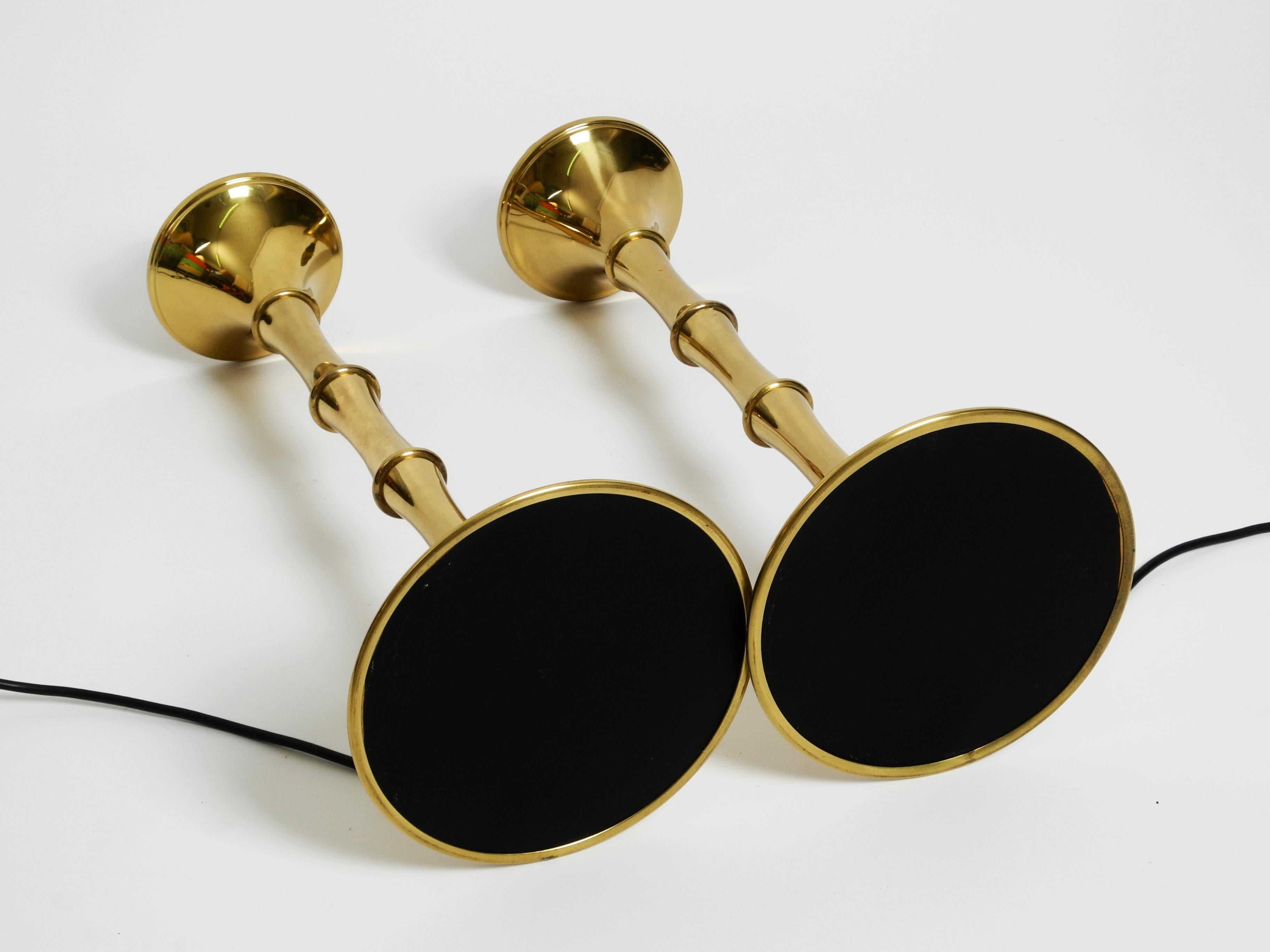 Paire de lampes de table en faux bambou d'Ingo Maurer, Allemagne, années 1970 en vente 11