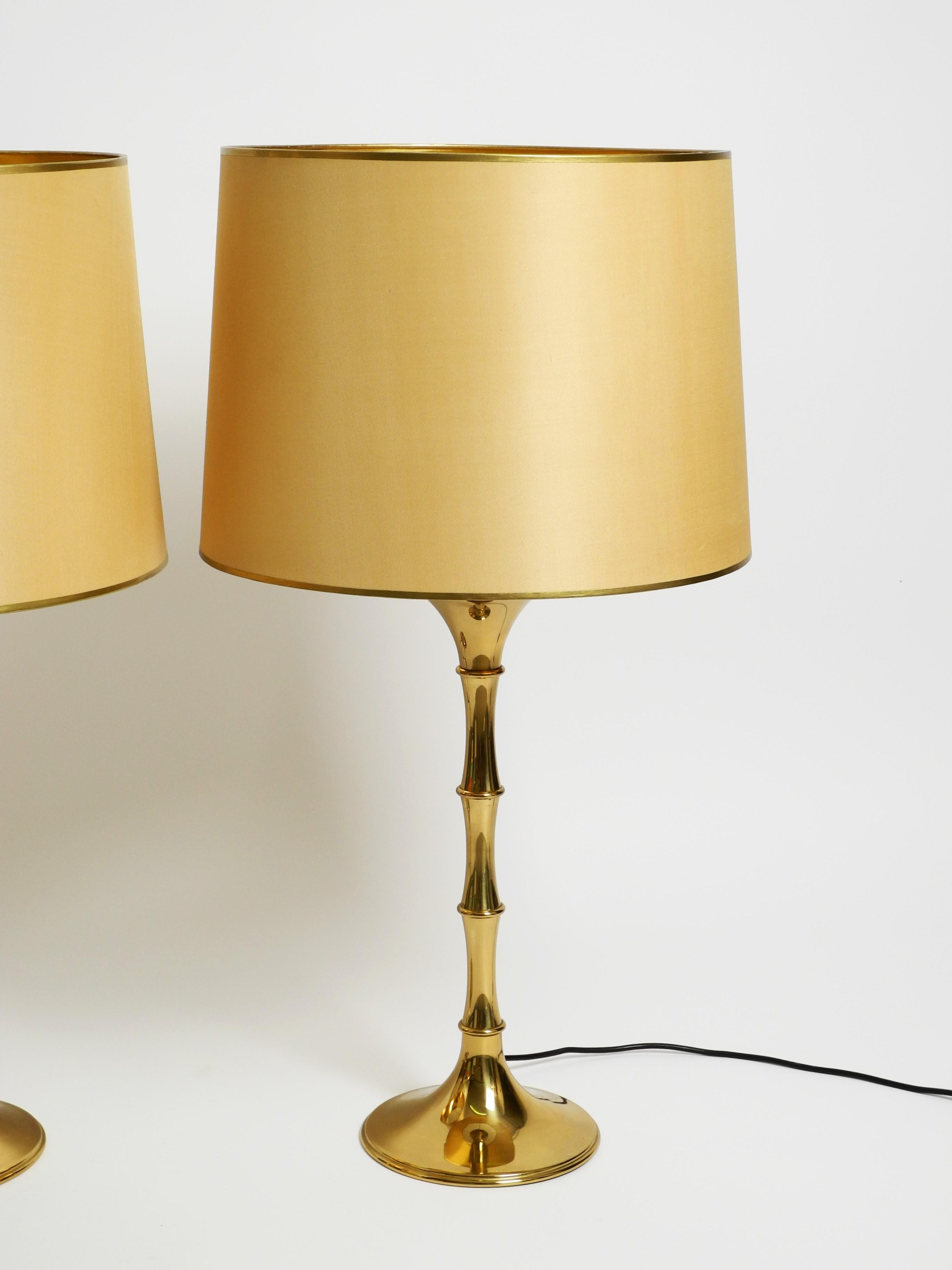 Allemand Paire de lampes de table en faux bambou d'Ingo Maurer, Allemagne, années 1970 en vente