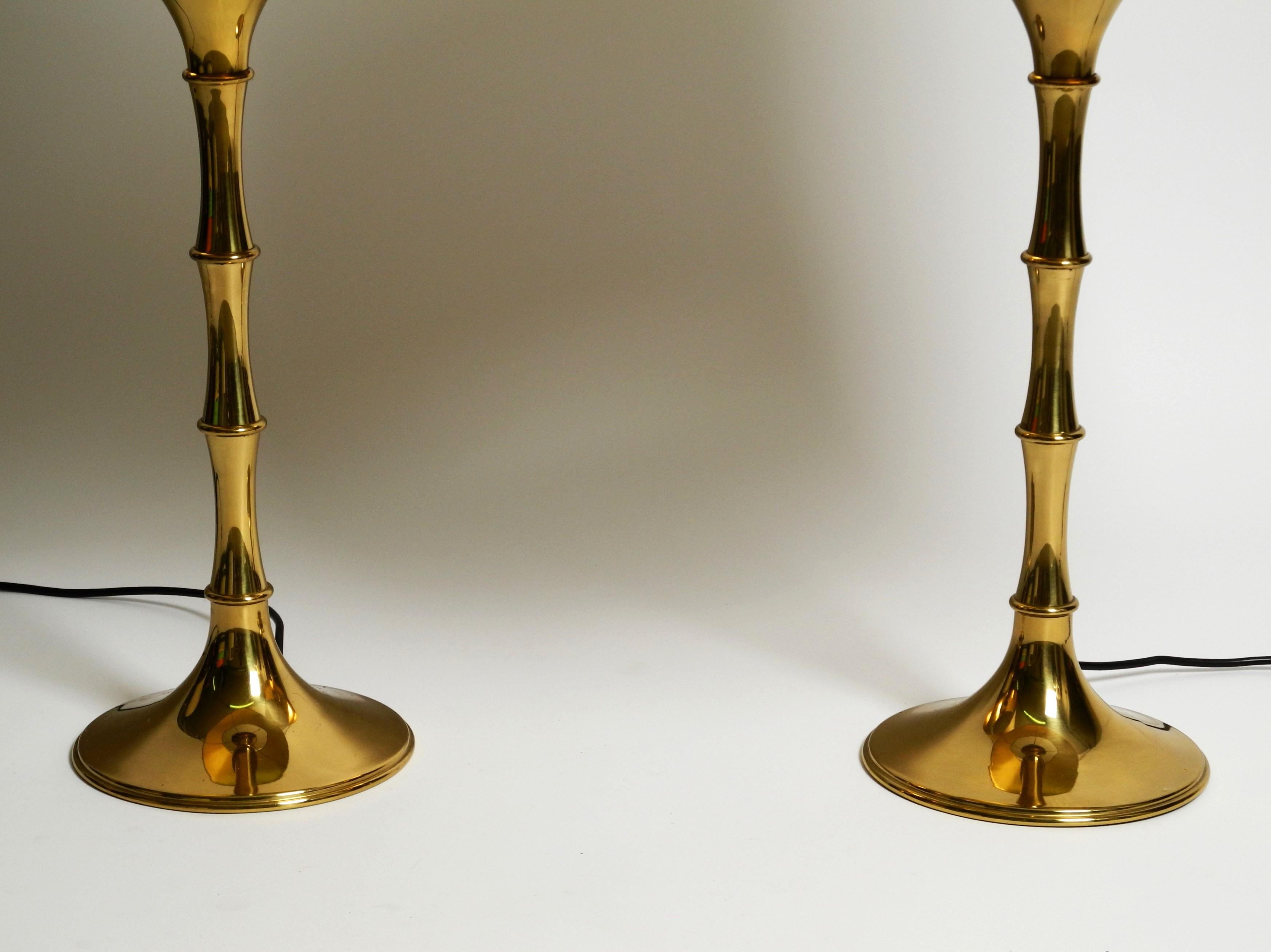 Paire de lampes de table en faux bambou d'Ingo Maurer, Allemagne, années 1970 en vente 2