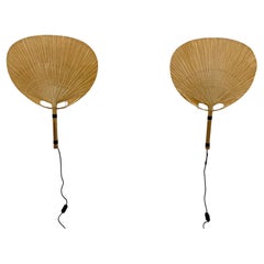 Pareja de lámparas de pared Ingo Maurer Uchiwa III para M Design, 1973