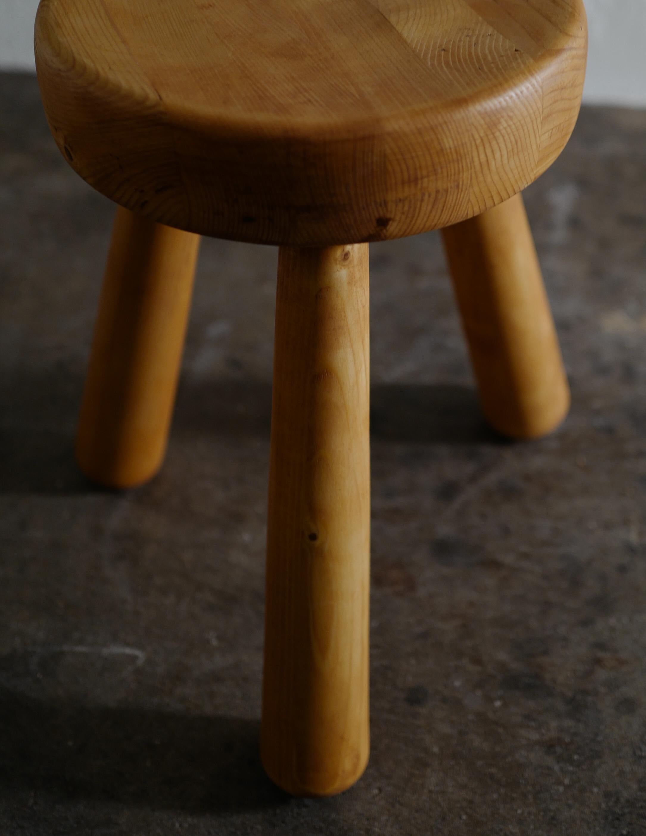 Swedish Pair of Ingvar Hildingsson Stools in Pine, 1970s