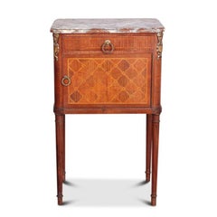 Pair of Inlaid Louis XVI Nightstands