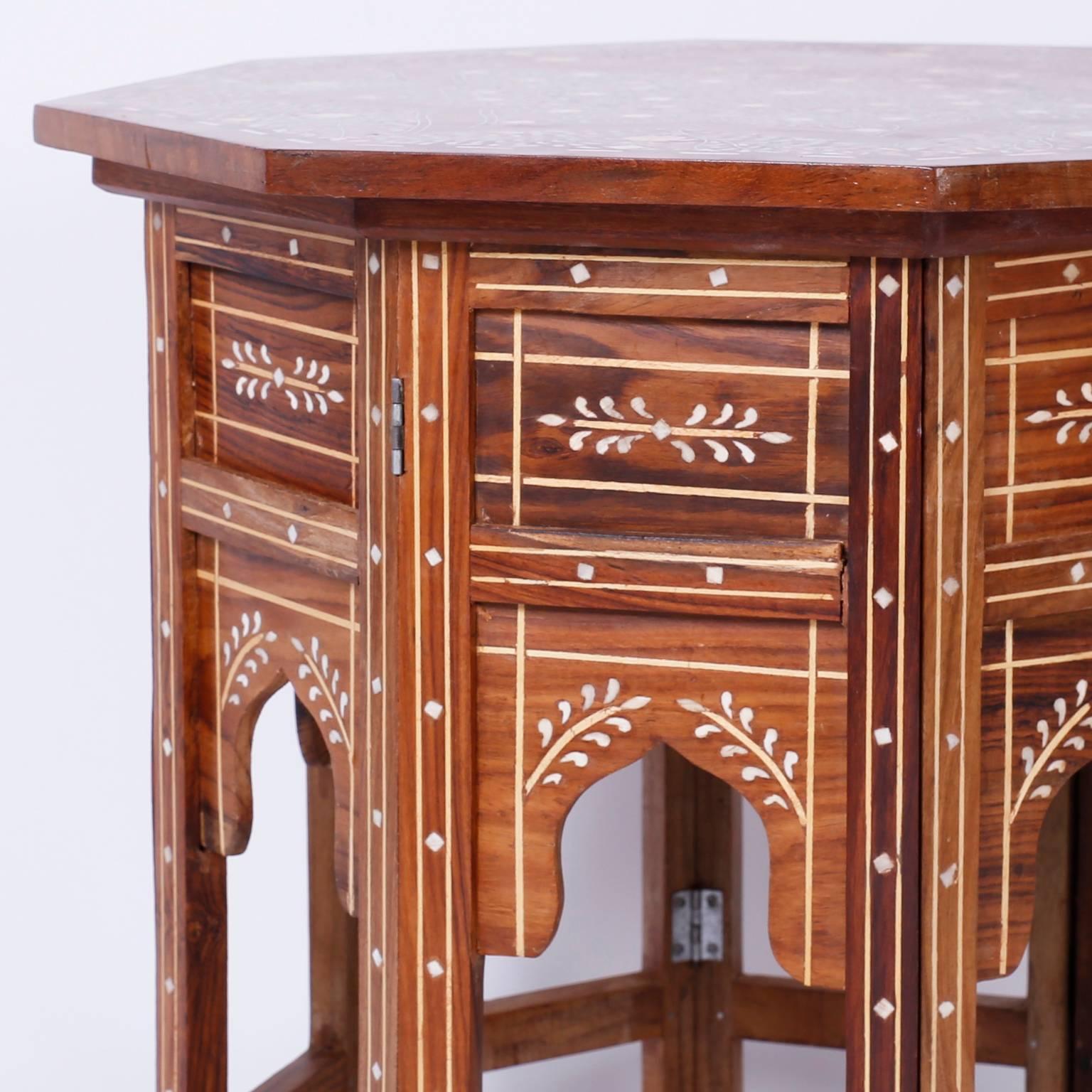 Pair of Inlaid Syrian Side Tables 2