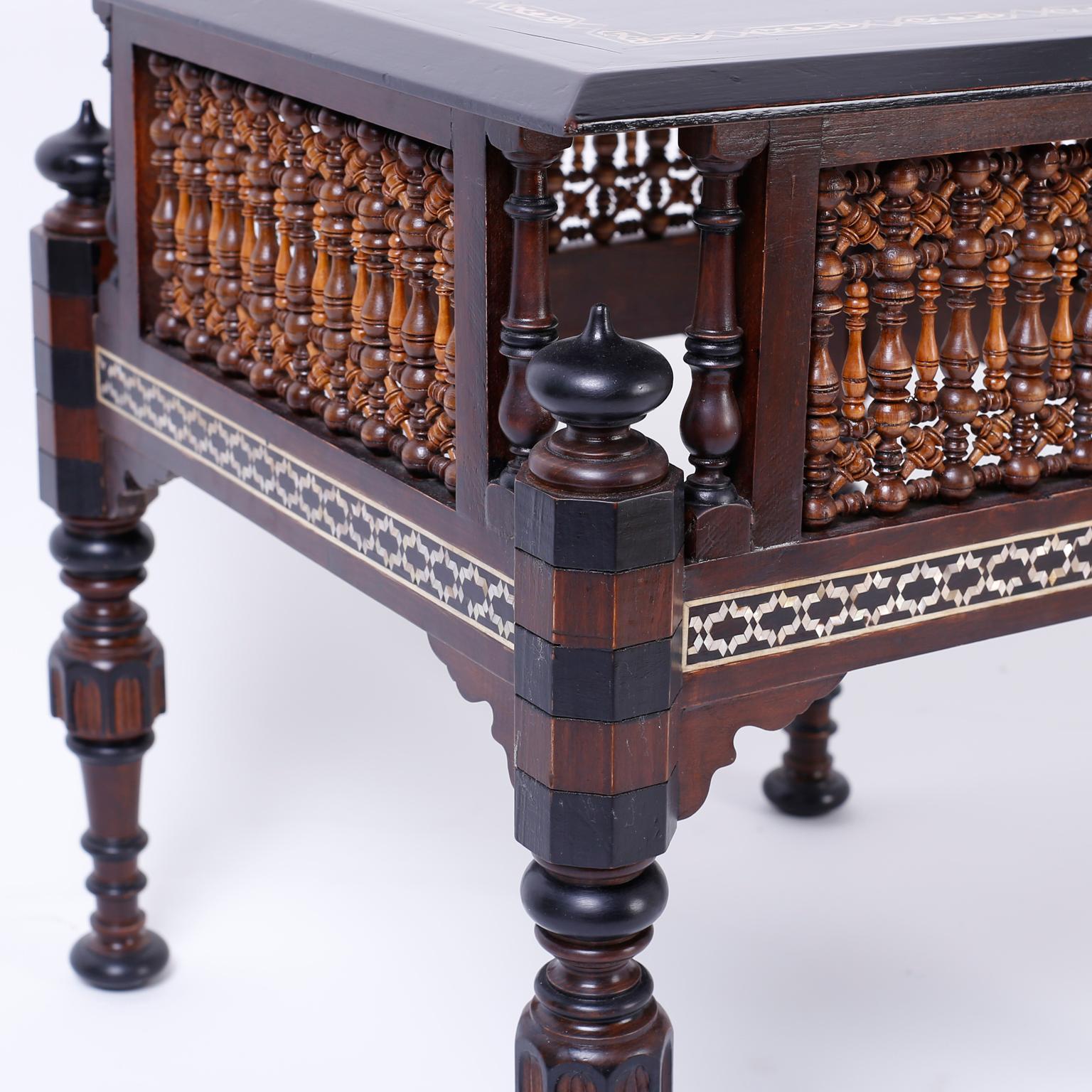 Pair of Inlaid Syrian Tables 2
