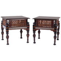 Pair of Inlaid Syrian Tables