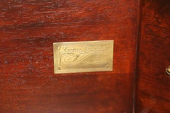 Pair of Inlaid Walnut Edwardian Style Consoles by John Richard with Parrots