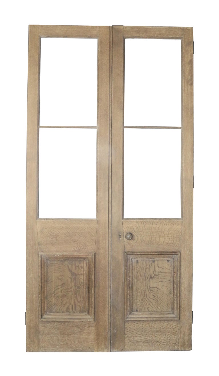 Pair of Interior / Exterior Oak Double Doors / French Doors at 1stDibs