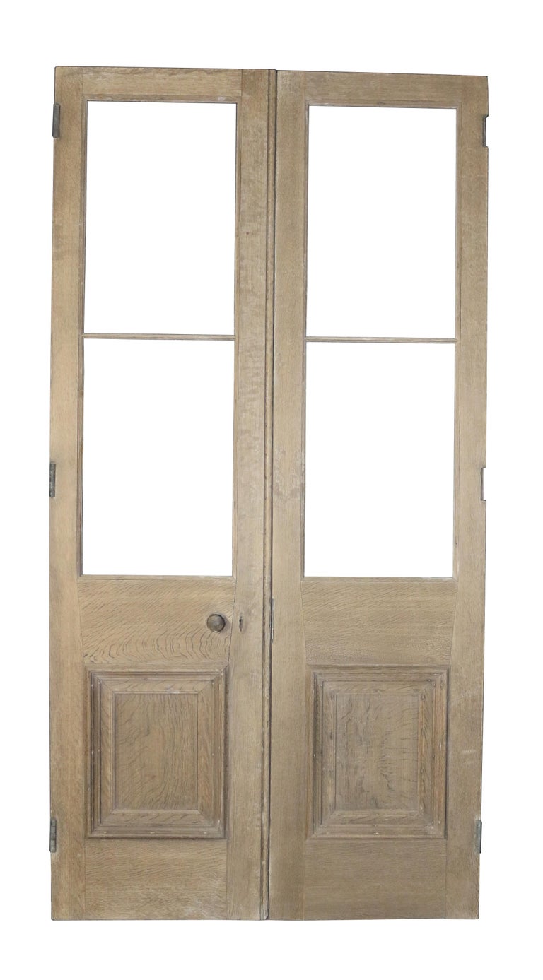 Pair of Interior / Exterior Oak Double Doors / French Doors at 1stDibs