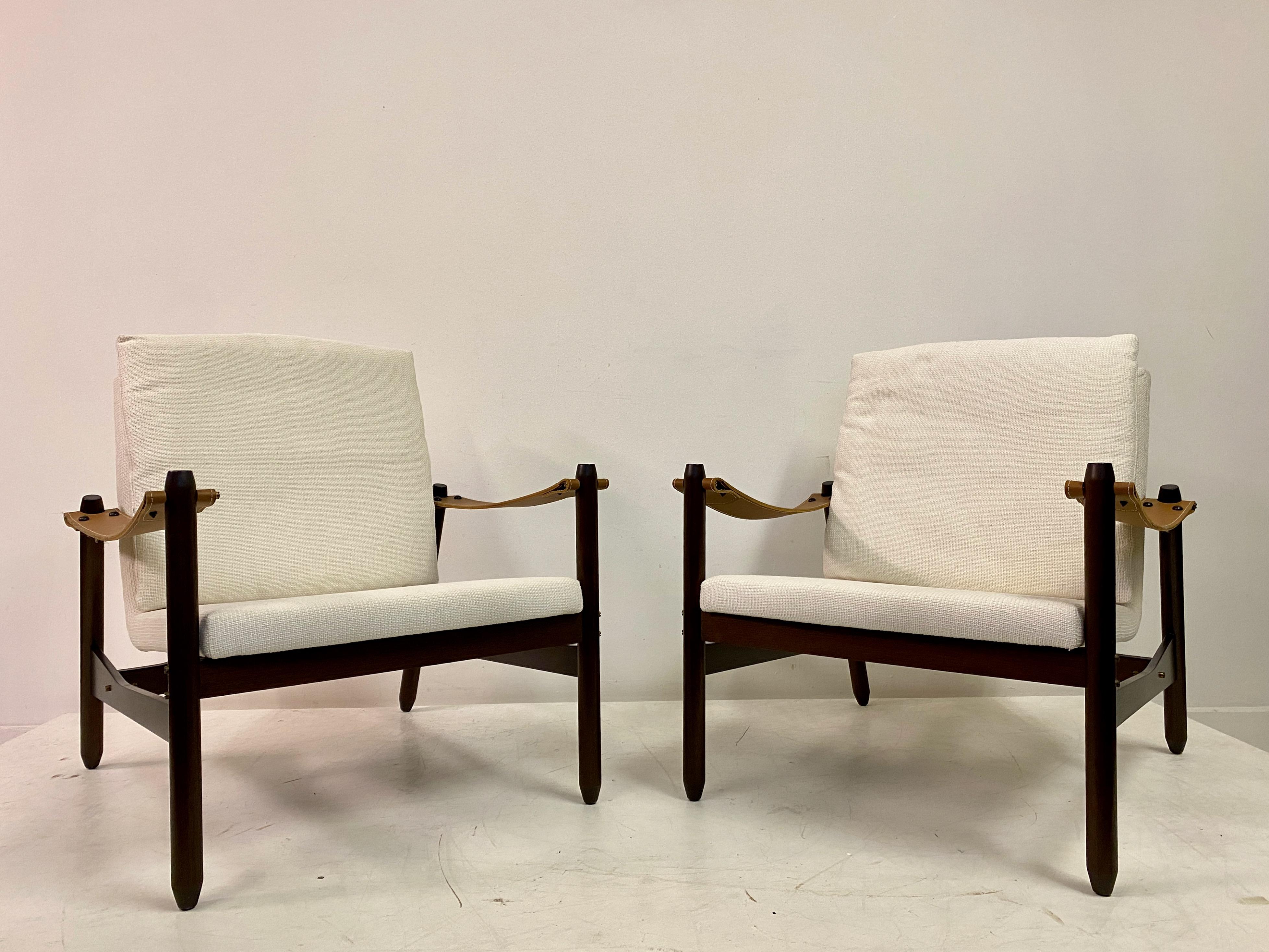 Pair Of Ipanema Armchairs By Jorge Zalszupin 1