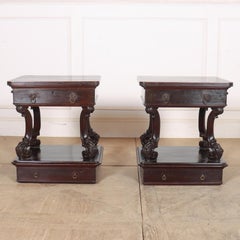 Pair of Irish Bedside Tables