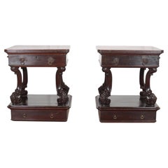 Pair of Irish Bedside Tables