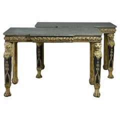 Paire de tables d'appoint irlandaises George IV attribuées à James Del Vecchio de Dublin