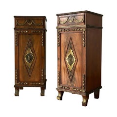 Pair of Irish Regency Mahogany Pedestals, circa 1820