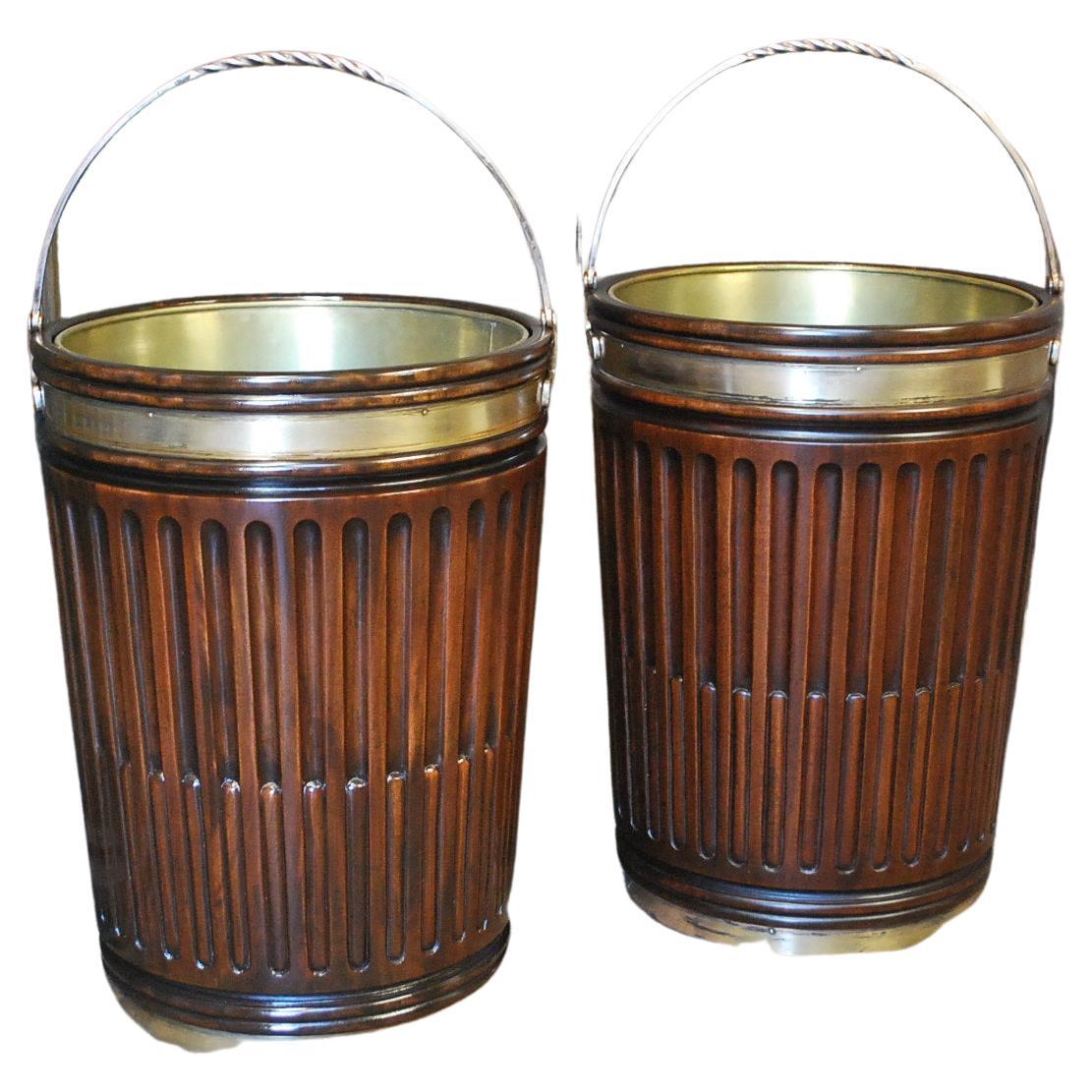 Antique Peat Buckets 6 For Sale on 1stDibs