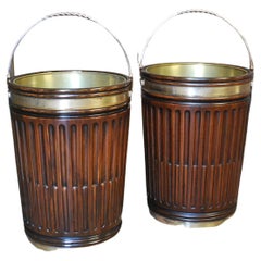 Retro Pair of Irish Style Peat Buckets