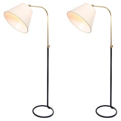 Pair of Iron and Bronze Floor Lamps, by Comte, Argentina, Buenos Aires, c. 1940