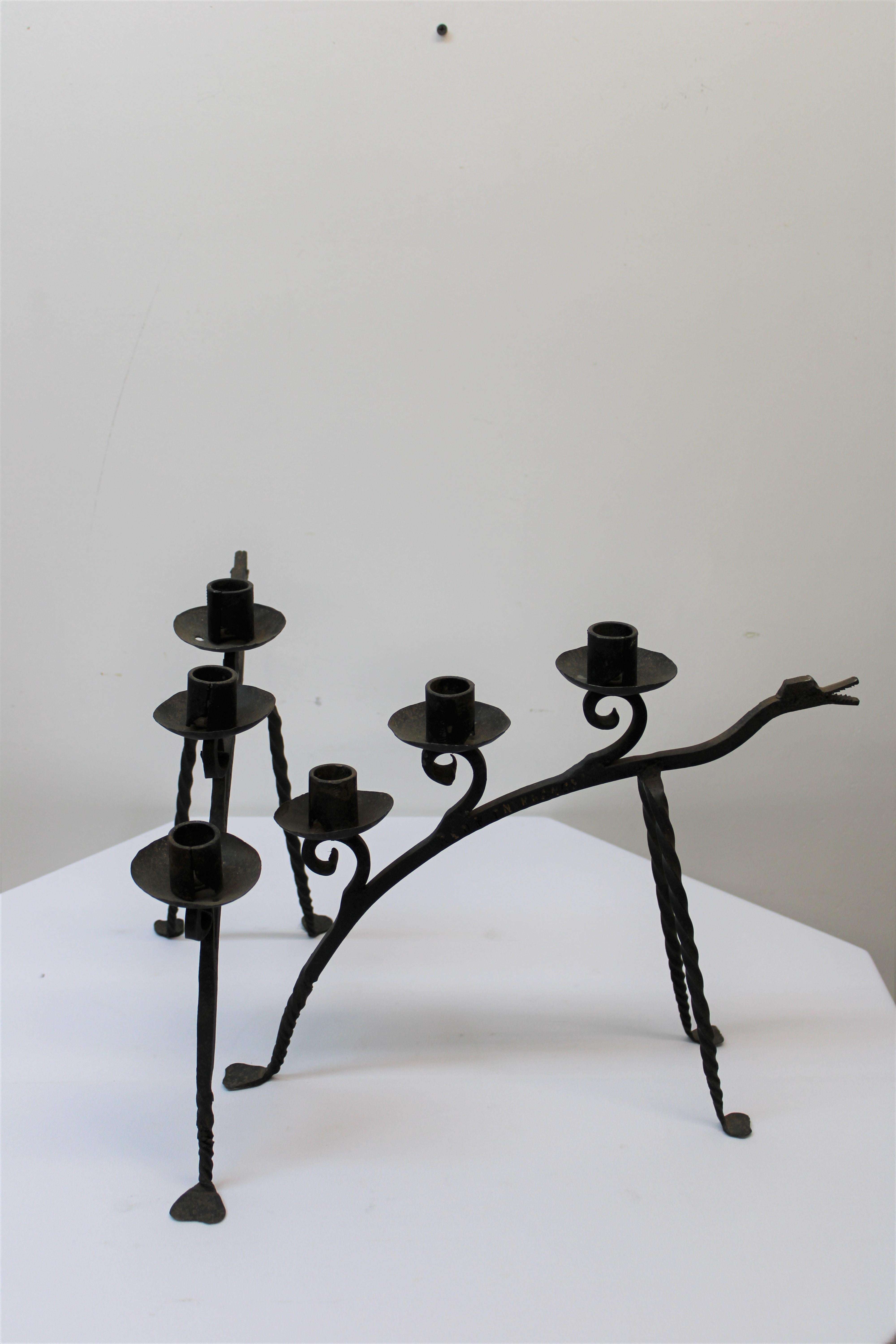 C. 20th Century

Pair of Iron Animal Figure Candle Holders Made in France.