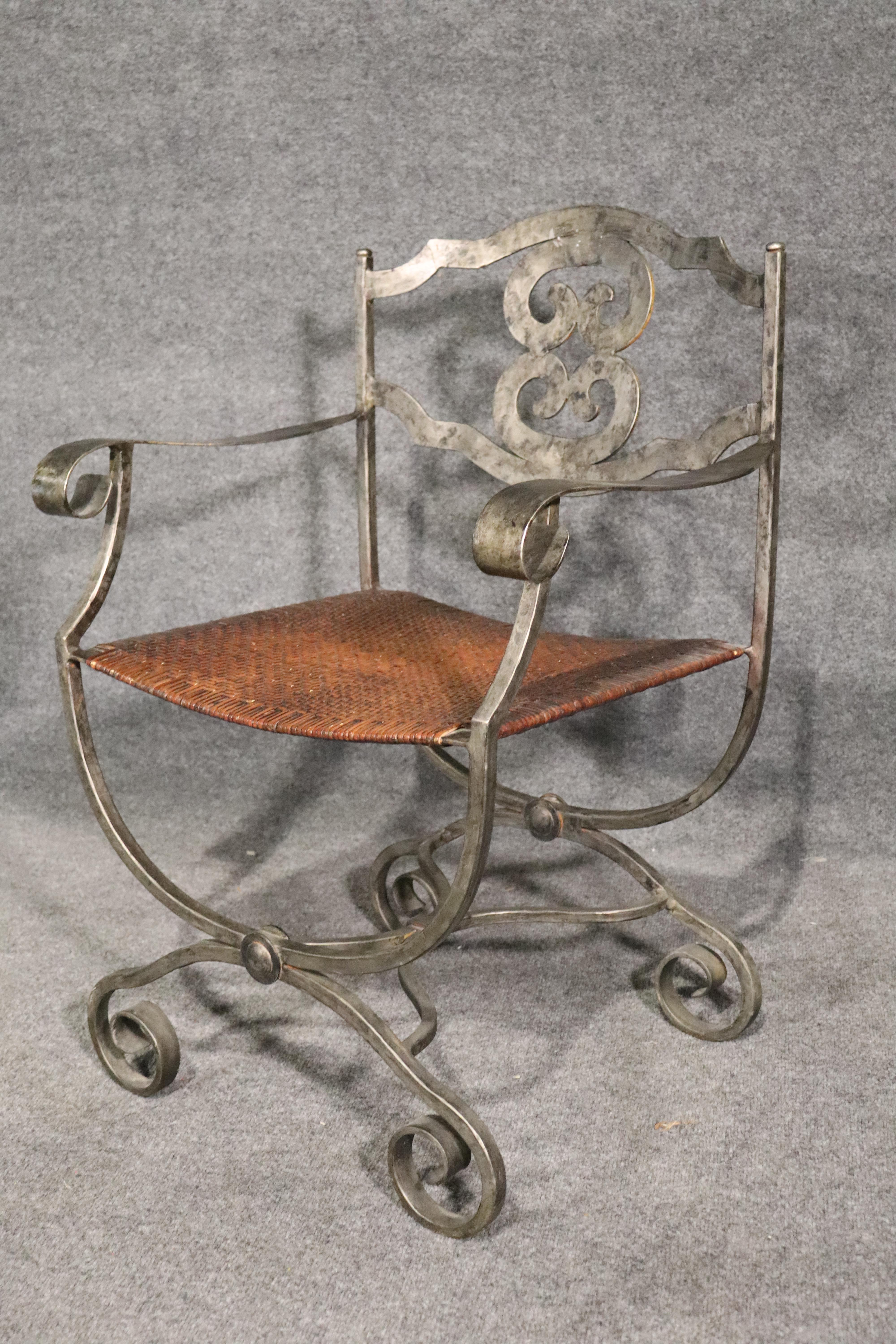Sessel aus Eisen, Paar (20. Jahrhundert) im Angebot