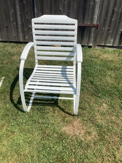 Pair of Iron Cantilever Chairs