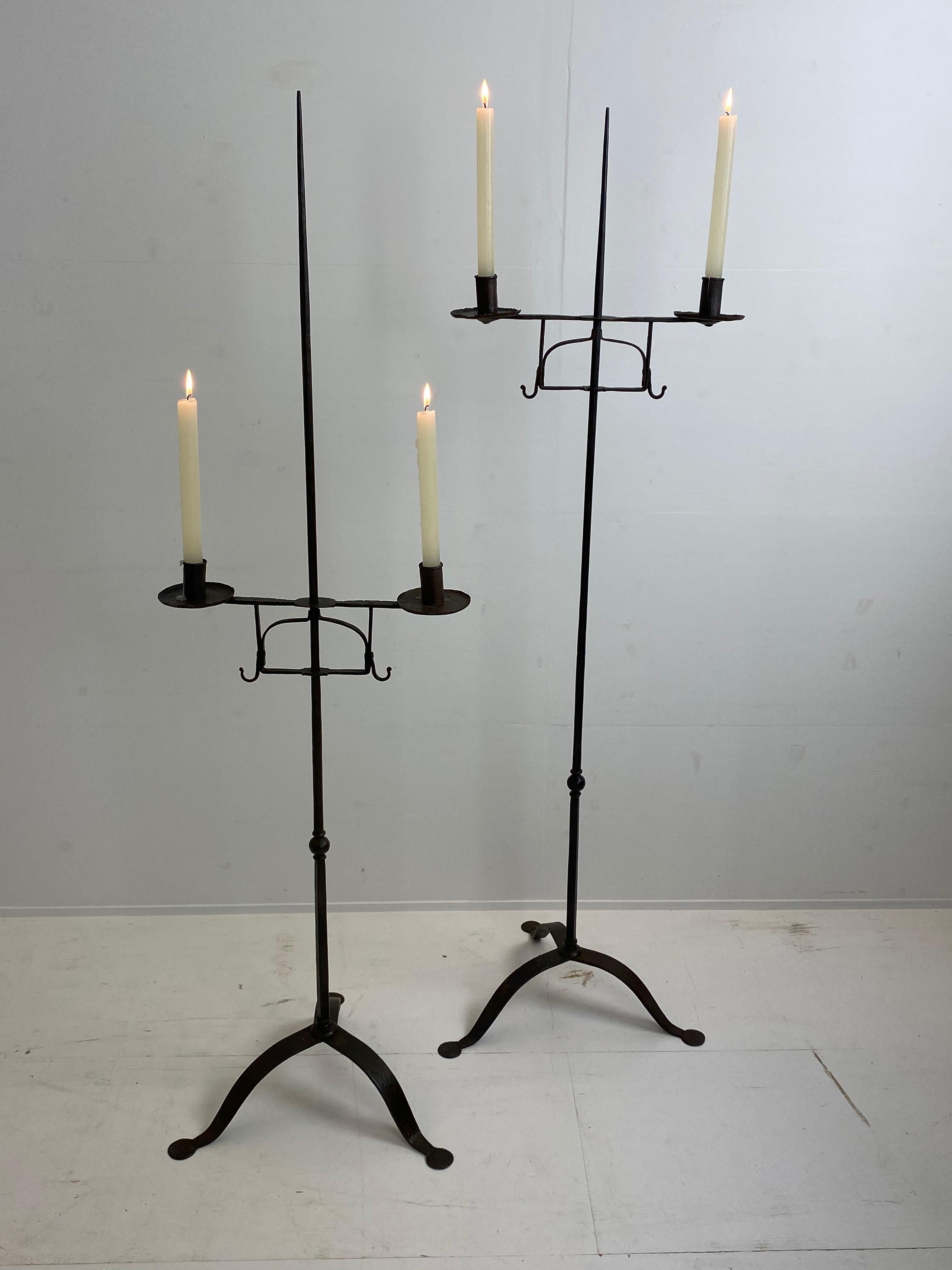 Pair of Iron Chandeliers 3