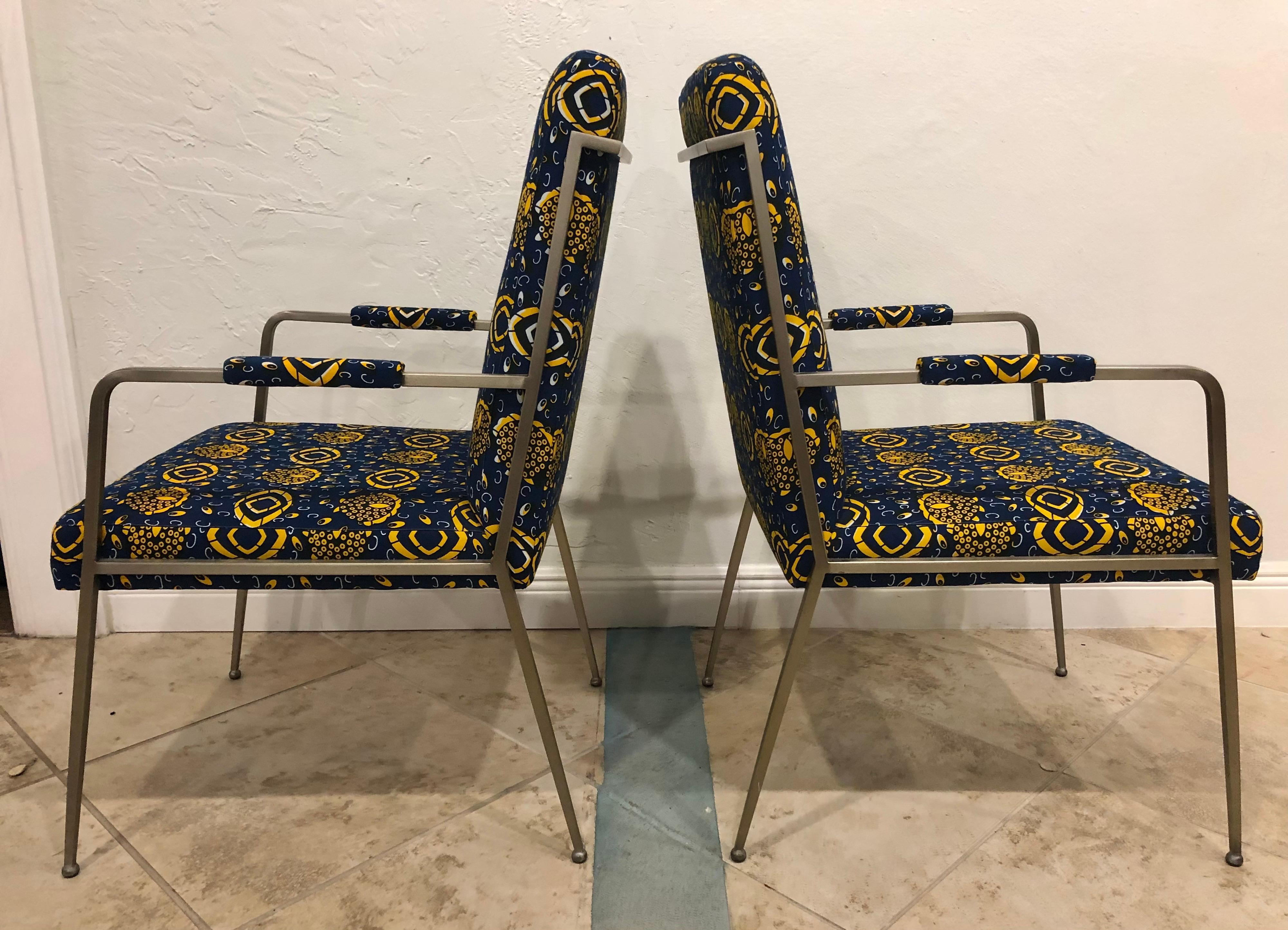 American Pair of Iron Eye Armchairs by Jean Louis Deniot for Baker
