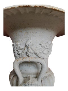 Pair of Iron Garden Medici Vases, 1950s