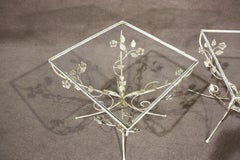 Pair of Iron Garden Tables