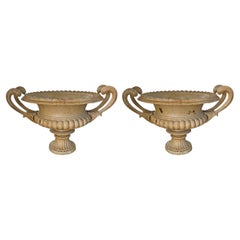 Pair of Iron Neoclassical Planters
