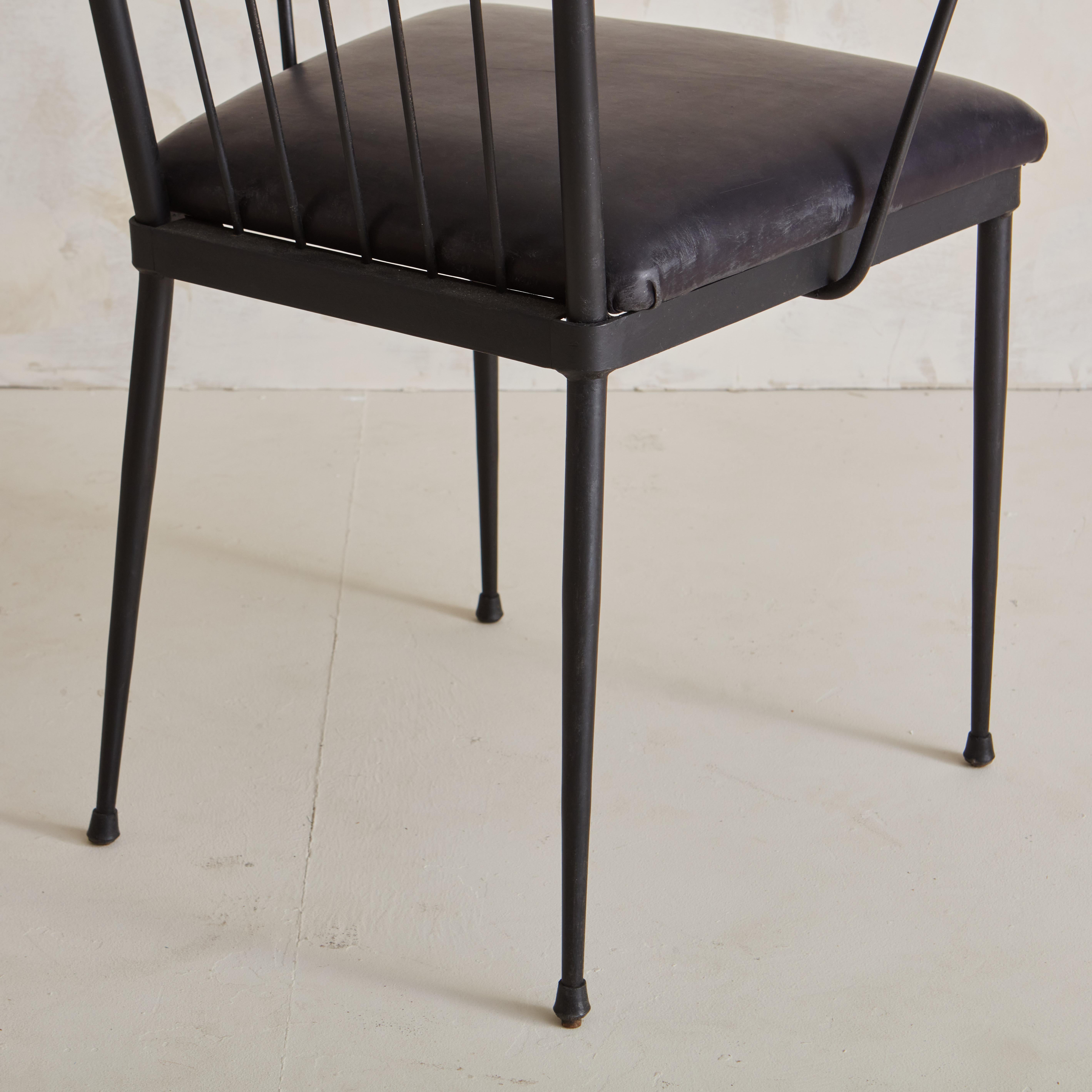 Pair of Iron Side Chairs by Colette Gueden 6