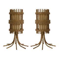 Pair of Iron Table Lamps
