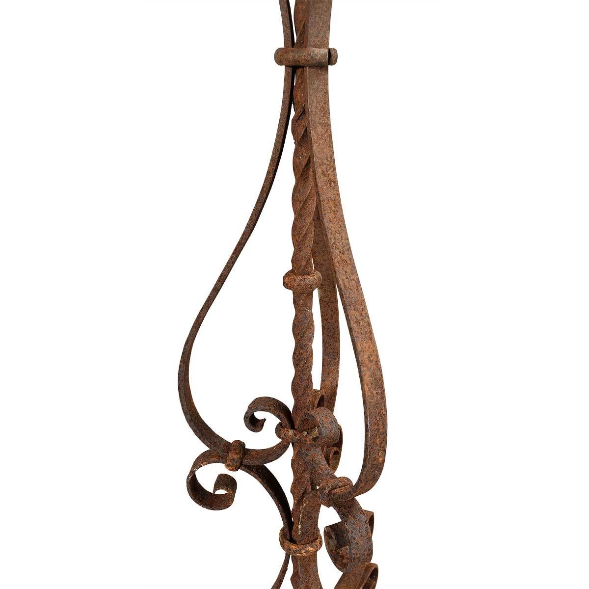 Paire de torchères fer Bon état - En vente à Harrodsburg, KY