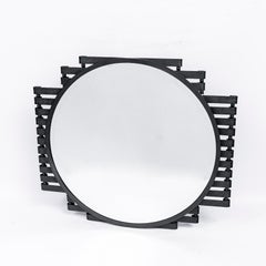 Pair of Iron Wall Mirrors, Art Deco Period. France, circa 1940