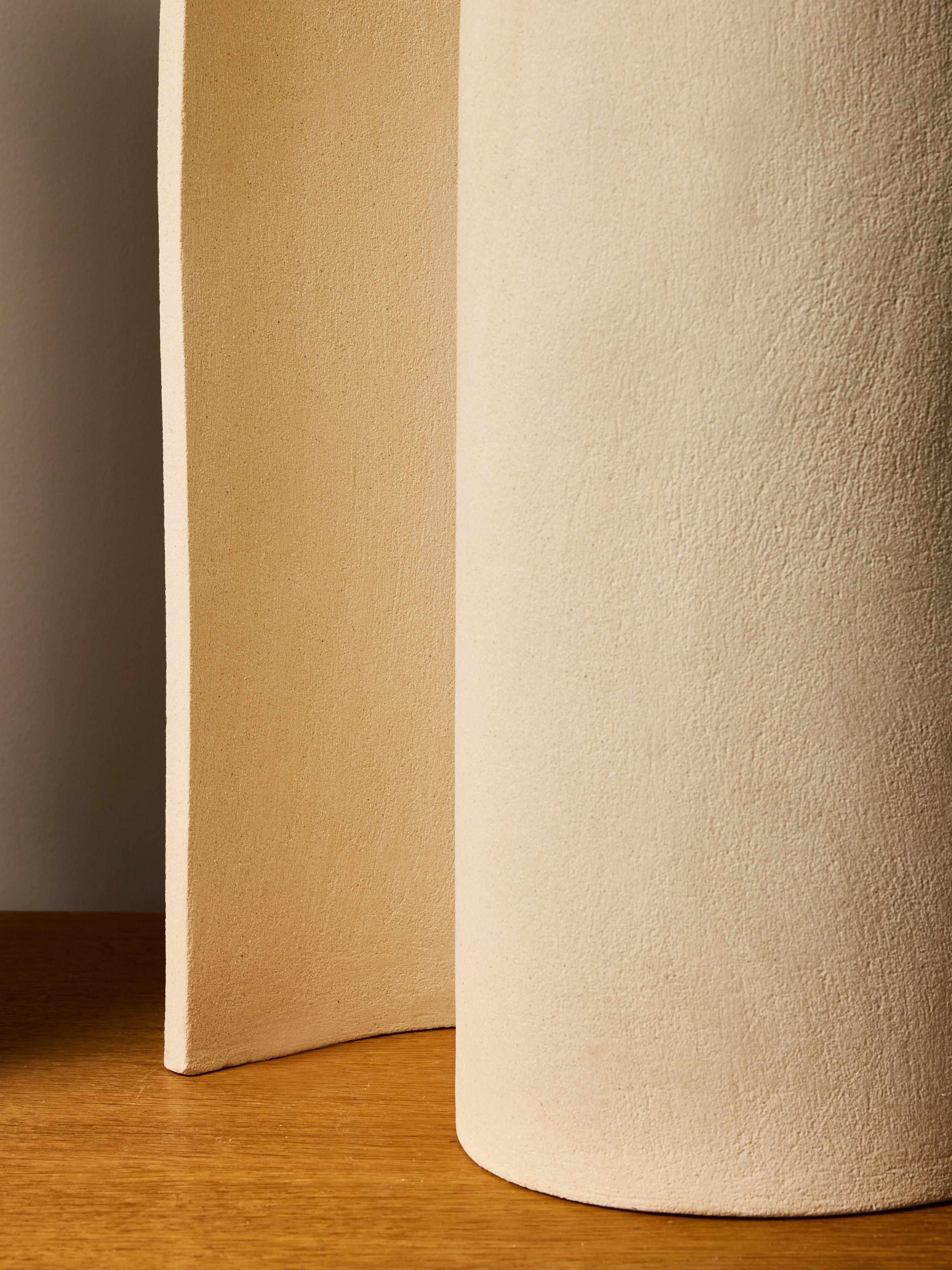 Ein Paar ISIA-Keramik-Tischlampen von Marie Fekroun für Glustin Luminaire im Angebot 4