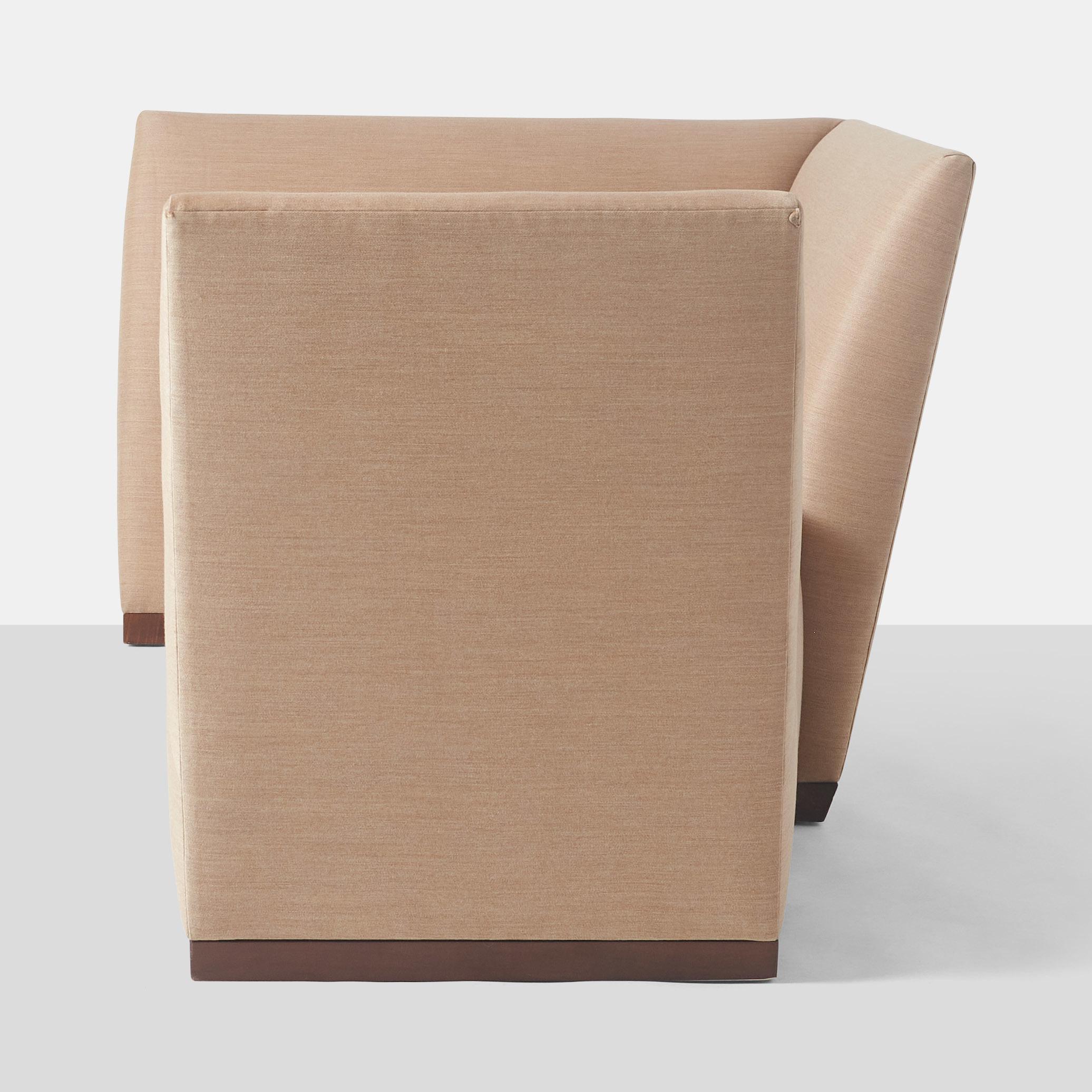 Contemporary Pair of Island Sofas by Joe D'Urso for Donghia