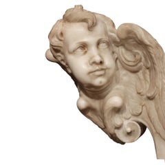 Pair of Italian 17th Century Baroque Period Marble Architectural Elements
