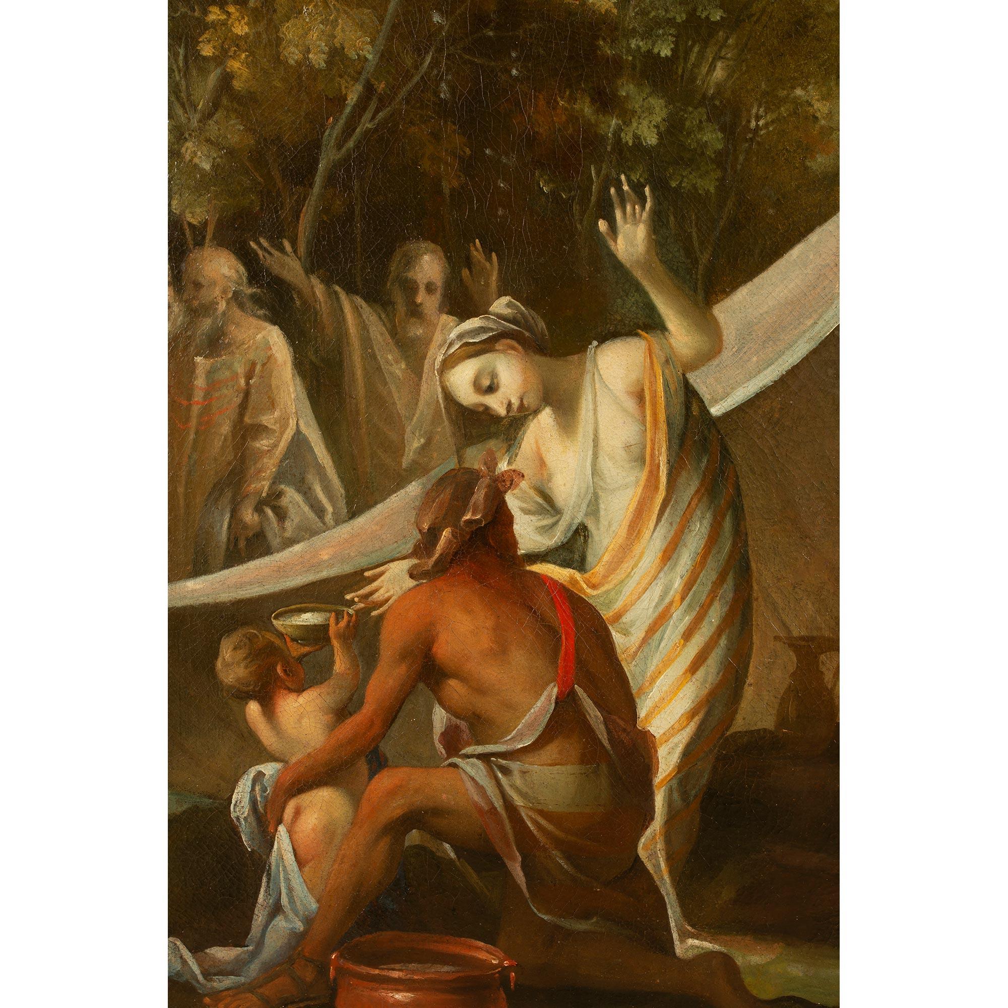 Pareja de óleos sobre lienzo italianos del siglo XVII de Antonio Travi en Bueno estado para la venta en West Palm Beach, FL