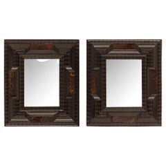 Antique Pair of Italian 17th Century Small Scale Florentine Mirrors/Picture Frames