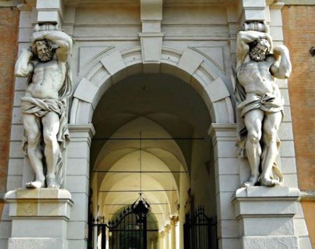 Pair of Italian 17th Century Stone Sculptures of Telamons 5