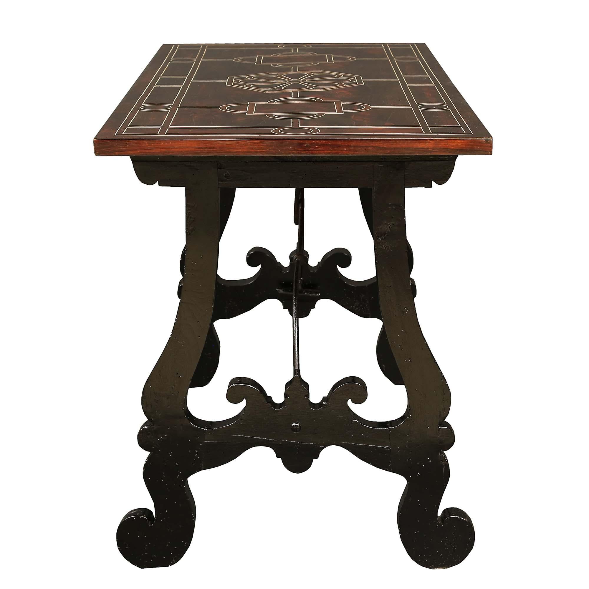 18th Century and Earlier Pair of Italian 17th Century Trestle Tables from Florence For Sale