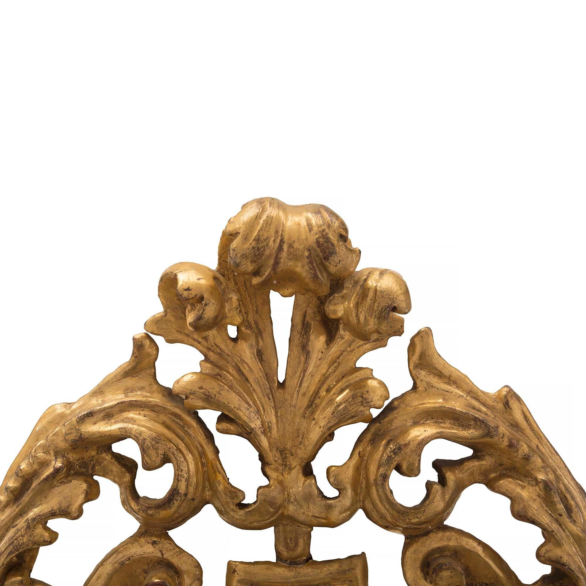 XVIIIe siècle et antérieur Paire d'appliques baroques italiennes du XVIIIe siècle St. Bras de Lumière en vente