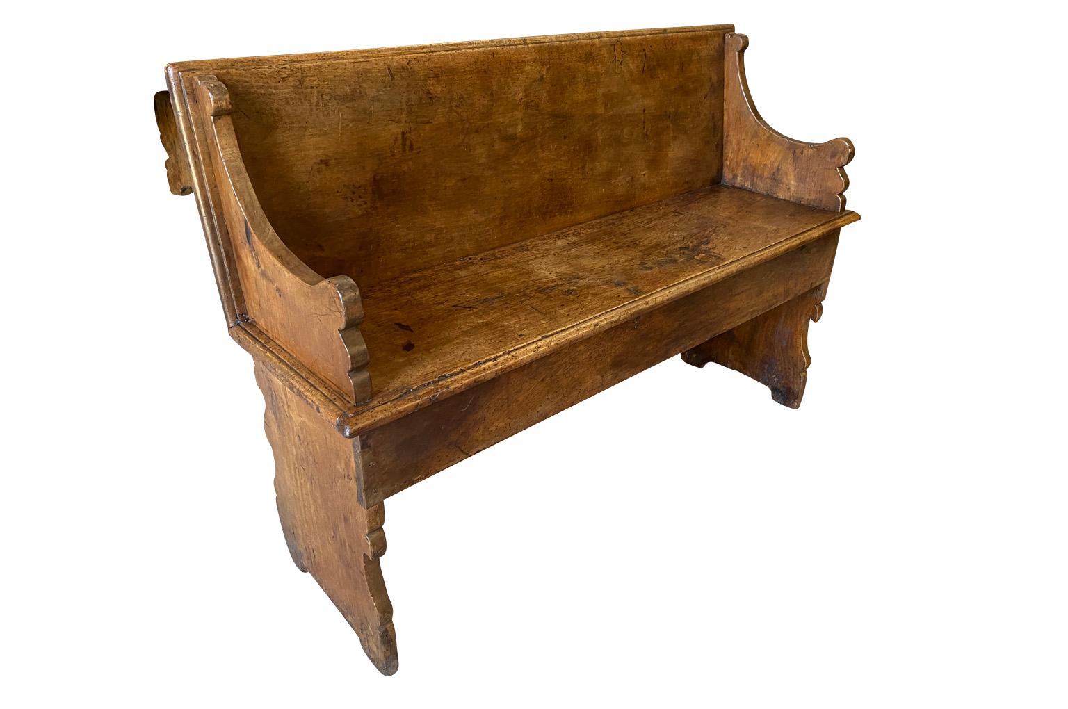 Pair of Italian 18th Century Benches For Sale 6