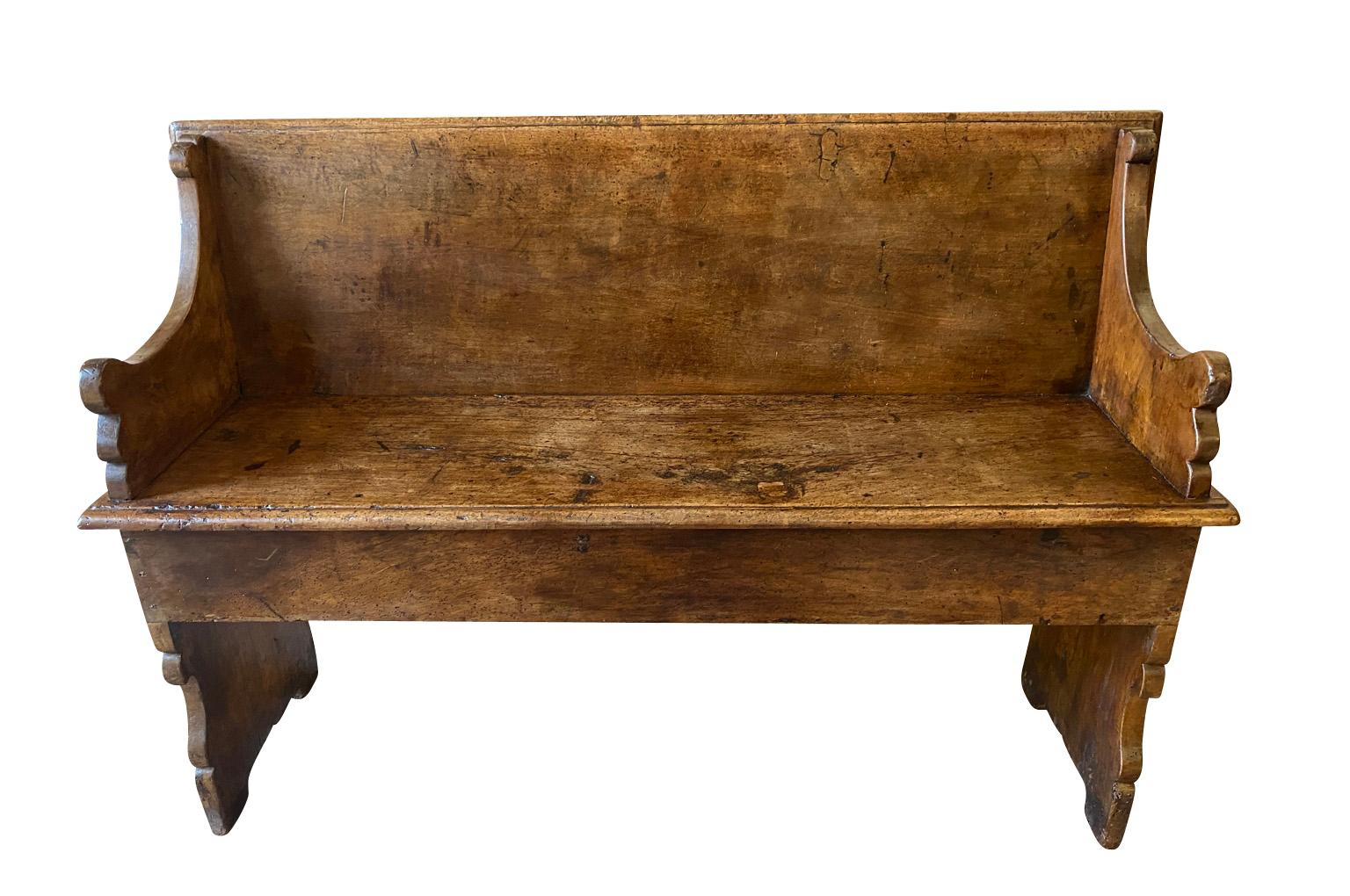 Pair of Italian 18th Century Benches For Sale 7