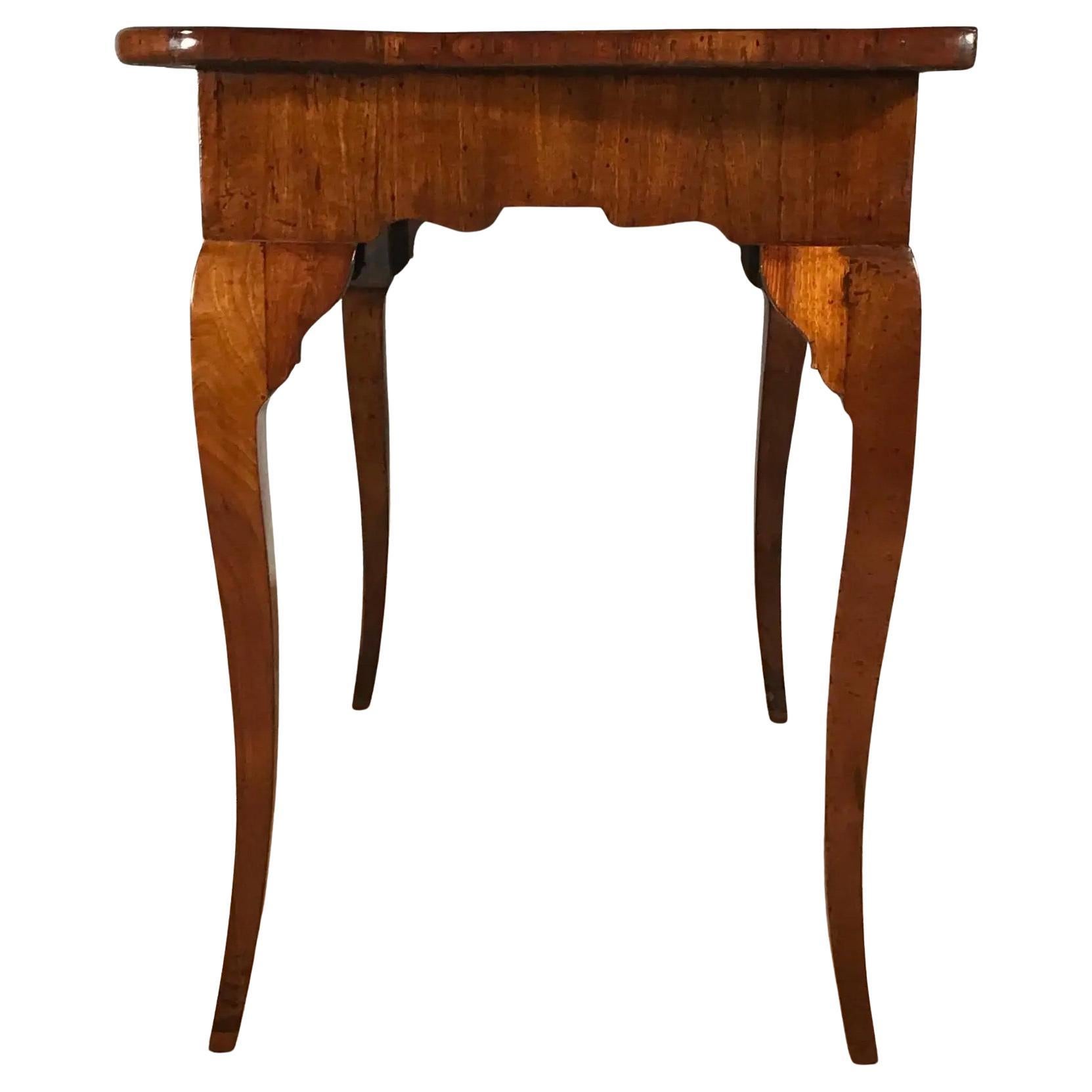 Veneer Pair of Italian 18th century Console Tables For Sale