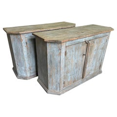 Pareja De Credenzas Italianas Del Siglo XVIII